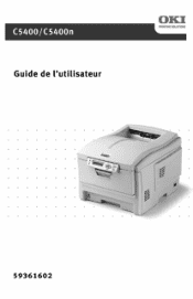 Oki C5400n Guide: User's, C5400 Series (Canadian French)