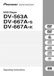 Pioneer DV-563A Owner's Manual