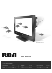 RCA l26wd26d User Guide & Warranty