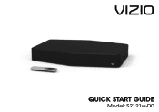 Vizio S2121w-D0 Quickstart Guide (English)