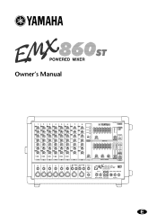 Yamaha EMX860ST Owner's Manual