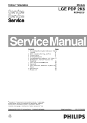 Hitachi 43FDX01B Service Manual