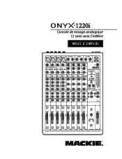Mackie Onyx 1220i Owner's Manual (Français)