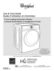 Whirlpool WFW87HEDW Use & Care Guide