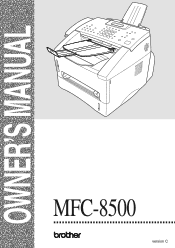 Brother International MFC 8500 Users Manual - English