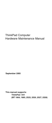 Lenovo 18665GU Hardware Maintenance Manual
