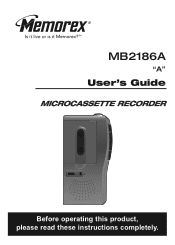 Memorex MB2186A Manual