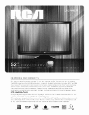 RCA L52FHD38 Spec Sheet