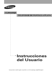Samsung CL-25M2MQ User Manual (user Manual) (ver.1.0) (Spanish)