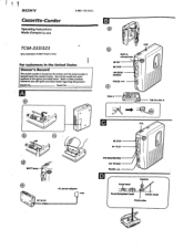 Sony TCM-323 Operating Instructions  (primary manual)