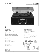 TEAC LP-R450 LP-R450 Brochure