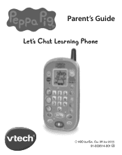 Vtech Peppa Pig Let s Chat Learning Phone User Manual