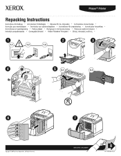 Xerox 6125N Instruction Sheet - Repacking the Printer