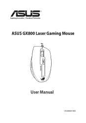 Asus GX800 GX800 laser gaming mouse user's manual.