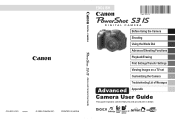 Canon S3IS PowerShot S3 IS Camera User Guide Advanced