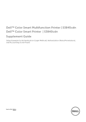 Dell S3840cdn color smart printer Supplement Guide