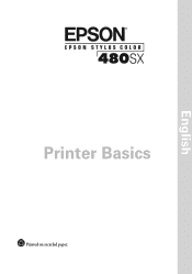 Epson Stylus COLOR 480/480SX Printer Basics