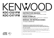 Kenwood KDC-C471FM Instruction Manual