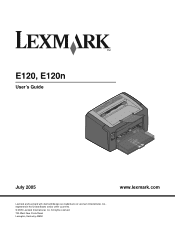 Lexmark E120N User's Guide