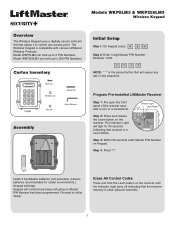 LiftMaster Cards User Guide
