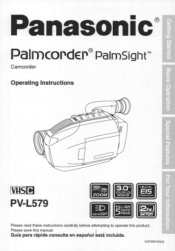 Panasonic PVL579D PVL579 User Guide