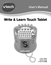 Vtech Write & Learn Touch Tablet User Manual