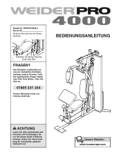 Weider Pro 4000 German Manual