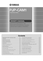 Yamaha PJP-CAM1 Owners Manual