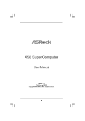 ASRock X58 SuperComputer User Manual