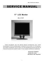 Dell E173FP Service Manual
