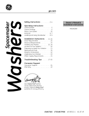 GE WSSH300GWW Owners Manual