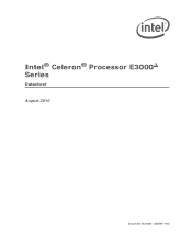 Intel E3300 Data Sheet