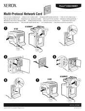 Xerox 6180MFP Instruction Sheet - Multi-Protocol Network Card