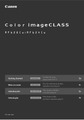 Canon Color imageCLASS MF628Cw Getting Started Guide