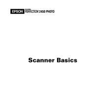 Epson 2450 Scanner Basics