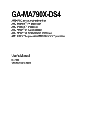 Gigabyte GA-MA790X-DS4 Manual
