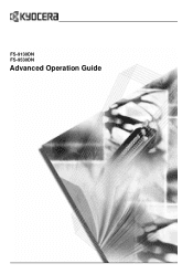 Kyocera FS-9530DN FS-9130DN/9530DN  Operation Guide (Advanced)  Rev-1.1