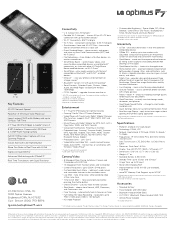 LG US780 Specification - English