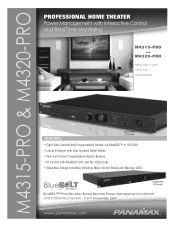 Panamax M4320-PRO Datasheet