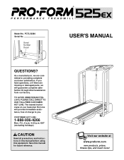 ProForm 525ex Treadmill Canadian English Manual