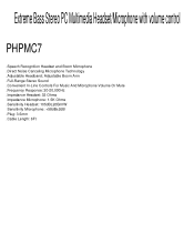 Pyle PHPMC7 PHPMC7 Manual 1