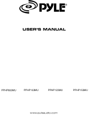 Pyle PPHP803MU PPHP123MU Manual 1