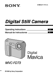 Sony MVC FD73 Operating Instructions