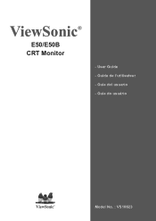 ViewSonic E50 User Guide