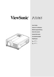 ViewSonic PJ1065 User Manual