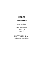 Asus V9280 ASUS V9280 Series Graphic Card English Version User Manual