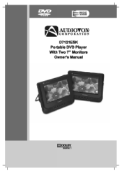 Audiovox D7121ESK Owners Manual