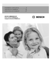 Bosch HIB82651UC Installation Instructions