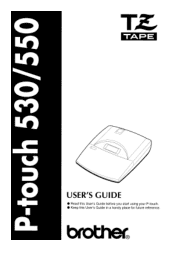 Brother International PT-530 Users Manual - English and Spanish