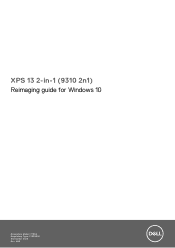 Dell XPS 13 9310 2-in-1 XPS 13 2-in-1 9310 2n1 Reimaging guide for Windows 10